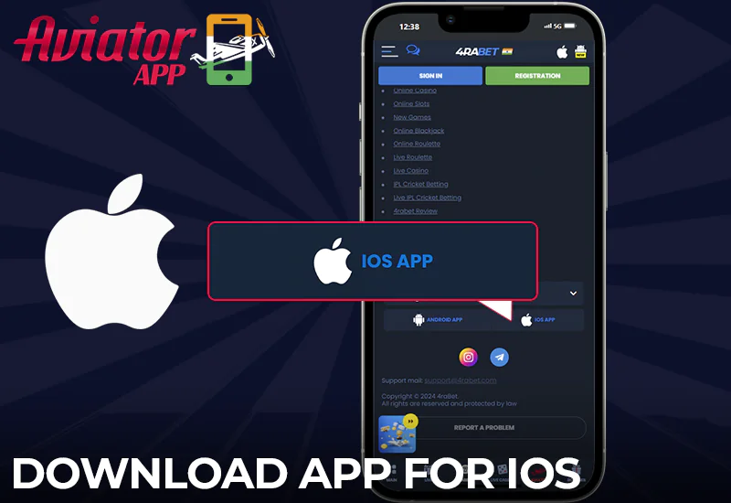 A basic guide on how to download the 4rabet Aviator app for iOS